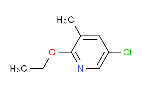 CAS No. 1095544-93-6, 5-Chloro-2-ethoxy-3-methyl-pyridine