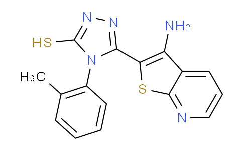 CAS No. 1114597-28-2, 5-(3-Aminothieno[2,3-b]pyridin-2-yl)-4-(2-methylphenyl)-4h-1,2,4-triazole-3-thiol