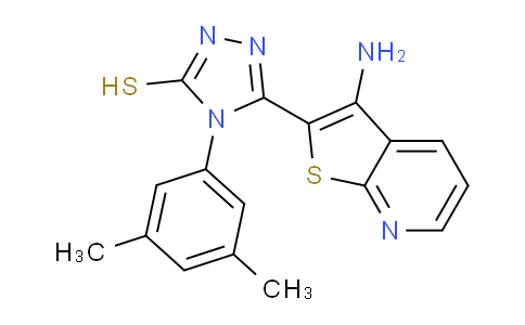 CAS No. 1114597-32-8, 5-(3-Aminothieno[2,3-b]pyridin-2-yl)-4-(3,5-dimethylphenyl)-4h-1,2,4-triazole-3-thiol