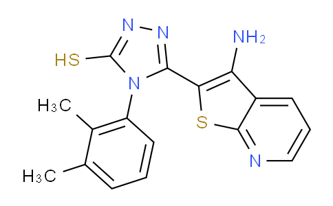 CAS No. 1114597-36-2, 5-(3-Aminothieno[2,3-b]pyridin-2-yl)-4-(2,3-dimethylphenyl)-4h-1,2,4-triazole-3-thiol