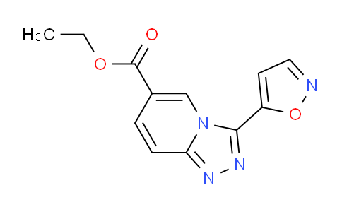 CAS No. 1119449-93-2, Ethyl 3-isoxazol-5-yl[1,2,4]triazolo[4,3-a]pyridine-6-carboxylate
