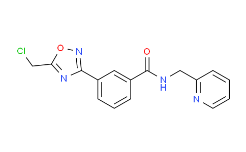 MC714733 | 1119450-82-6 | 3-[5-(Chloromethyl)-1,2,4-oxadiazol-3-yl]-n-(pyridin-2-ylmethyl)benzamide