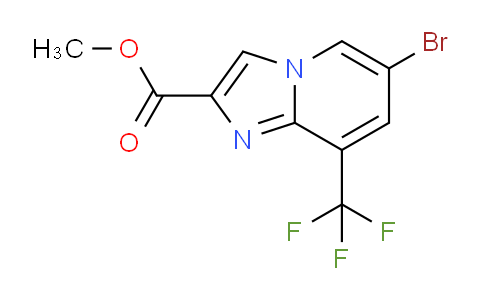 CAS No. 1121058-16-9, Methyl 6-bromo-8-(trifluoromethyl)imidazo[1,2-a]pyridine-2-carboxylate