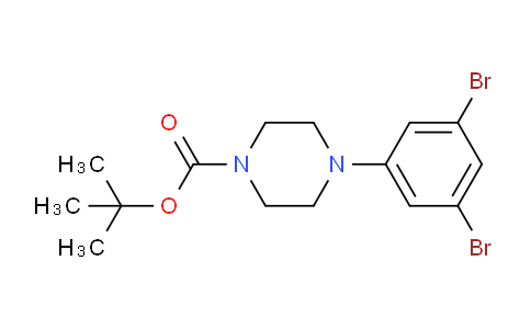 CAS No. 1121596-44-8, 1-(4-Boc-Piperazino)-3,5-dibromobenzene