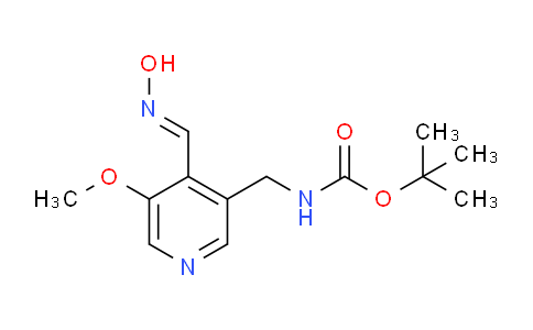 CAS No. 1138444-27-5, tert-Butyl (4-((hydroxyimino)methyl)-5-methoxypyridin-3-yl)methylcarbamate
