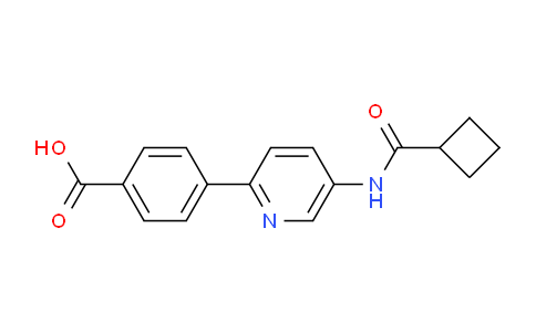 CAS No. 1170357-94-4, 4-(5-[(Cyclobutylcarbonyl)amino]pyridin-2-yl)benzoic acid