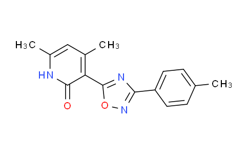 CAS No. 1176146-55-6, 4,6-Dimethyl-3-[3-(4-methylphenyl)-1,2,4-oxadiazol-5-yl]pyridin-2(1h)-one