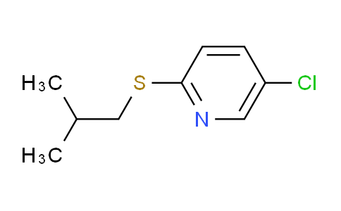 CAS No. 117764-96-2, 5-Chloro-2-[(2-methylpropyl)sulfanyl]pyridine
