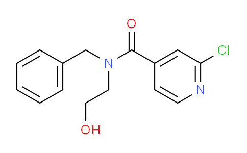 CAS No. 1178460-46-2, N-Benzyl-2-chloro-N-(2-hydroxyethyl)pyridine-4-carboxamide