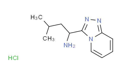CAS No. 1179491-42-9, 1-([1,2,4]Triazolo[4,3-a]pyridin-3-yl)-3-methylbutan-1-amine hydrochloride