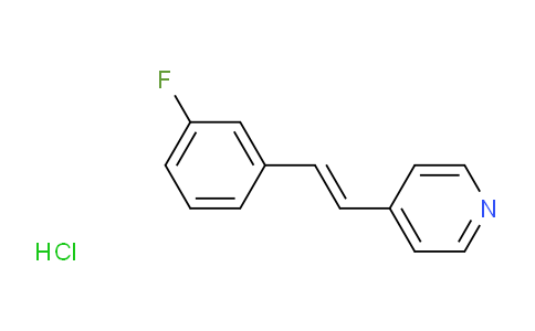 CAS No. 1185236-01-4, 4-[(E)-2-(3-Fluorophenyl)vinyl]pyridine hydrochloride