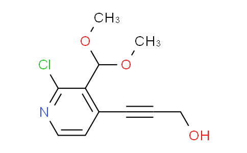 CAS No. 1186310-64-4, 3-(2-Chloro-3-(dimethoxymethyl)pyridin-4-yl)prop-2-yn-1-ol
