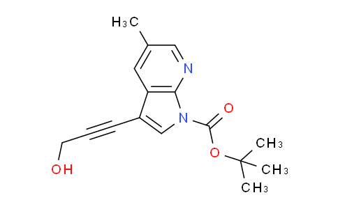 MC714796 | 1198106-25-0 | tert-Butyl 3-(3-hydroxyprop-1-ynyl)-5-methyl-1h-pyrrolo[2,3-b]pyridine-1-carboxylate