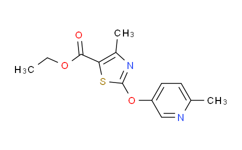 CAS No. 1199215-94-5, Ethyl 4-methyl-2-[(6-methylpyridin-3-yl)oxy]-1,3-thiazole-5-carboxylate
