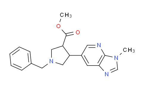 CAS No. 1203499-27-7, Methyl 1-benzyl-4-(3-methyl-3h-imidazo-[4,5-b]pyridin-6-yl)pyrrolidine-3-carboxylate
