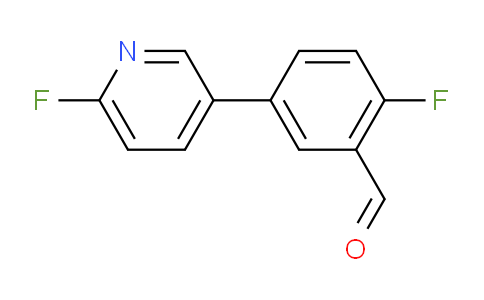 CAS No. 1206969-49-4, 2-Fluoro-5-(6-fluoropyridin-3-yl)benzaldehyde