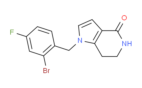 CAS No. 1206969-77-8, 1-(2-Bromo-4-fluorobenzyl)-6,7-dihydro-1h-pyrrolo[3,2-c]pyridin-4(5h)-one