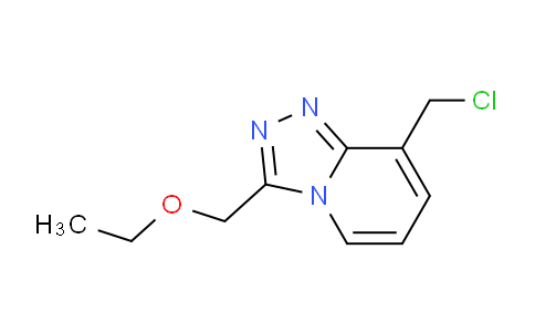 CAS No. 1206969-89-2, 8-(Chloromethyl)-3-(ethoxymethyl)-[1,2,4]triazolo[4,3-a]pyridine