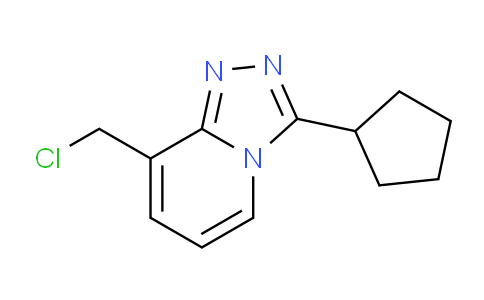 CAS No. 1206970-31-1, 8-(Chloromethyl)-3-cyclopentyl-[1,2,4]triazolo[4,3-a]pyridine