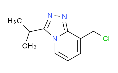 CAS No. 1206970-33-3, 8-(Chloromethyl)-3-(propan-2-yl)-[1,2,4]triazolo[4,3-a]pyridine