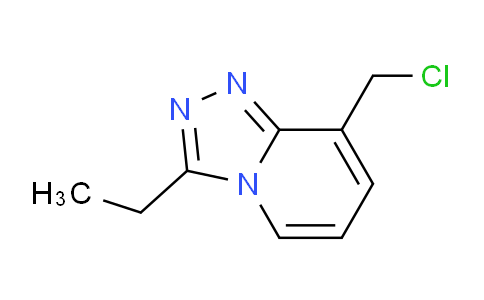 CAS No. 1206970-54-8, 8-(Chloromethyl)-3-ethyl-[1,2,4]triazolo[4,3-a]pyridine
