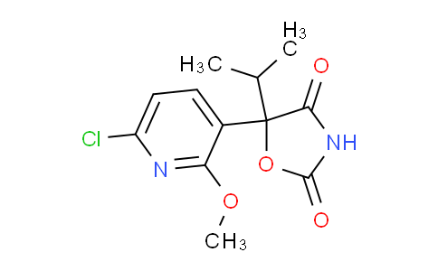 CAS No. 1227827-90-8, 5-(6-Chloro-2-methoxy-pyridin-3-yl)-5-isopropyl-oxazolidine-2,4-dione