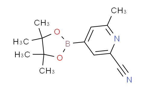 CAS No. 1228431-18-2, 6-Cyano-2-picoline-4-boronic acid pinacol ester