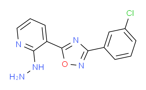 CAS No. 1232788-06-5, 3-[3-(3-Chlorophenyl)-1,2,4-oxadiazol-5-yl]-2-hydrazinylpyridine