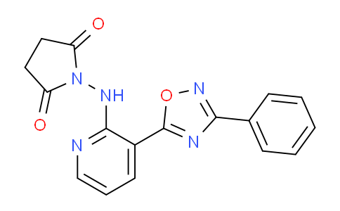 CAS No. 1232799-90-4, 1-([3-(3-Phenyl-1,2,4-oxadiazol-5-yl)pyridin-2-yl]amino)pyrrolidine-2,5-dione