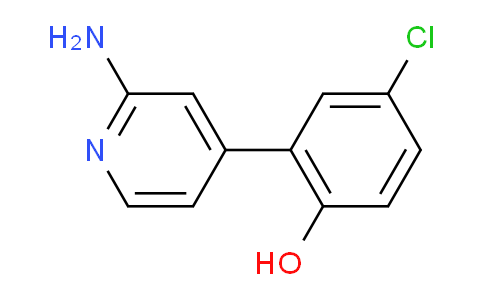 CAS No. 1235406-61-7, 2-(2-Aminopyridin-4-yl)-4-chlorophenol