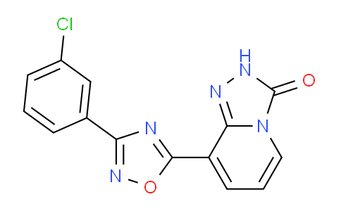 CAS No. 1239789-15-1, 8-[3-(3-Chlorophenyl)-1,2,4-oxadiazol-5-yl][1,2,4]triazolo[4,3-a]pyridin-3(2h)-one