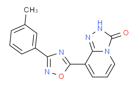 CAS No. 1239848-75-9, 8-[3-(3-Methylphenyl)-1,2,4-oxadiazol-5-yl][1,2,4]triazolo[4,3-a]pyridin-3(2h)-one