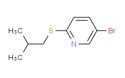 CAS No. 1250163-11-1, 5-Bromo-2-[(2-methylpropyl)sulfanyl]pyridine