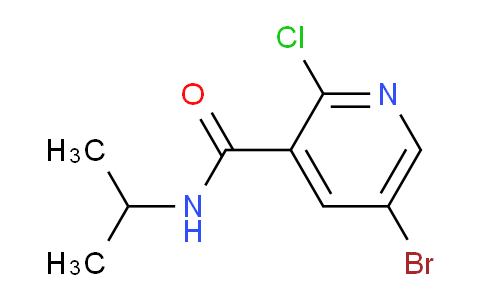 CAS No. 1250751-43-9, 5-Bromo-2-chloro-n-(propan-2-yl)pyridine-3-carboxamide
