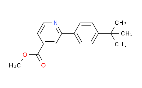 CAS No. 1251898-44-8, methyl 2-(4-tert-butylphenyl)pyridine-4-carboxylate