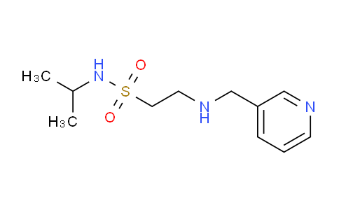 CAS No. 1255147-22-8, N-Isopropyl-2-[(pyridin-3-ylmethyl)amino]ethanesulfonamide