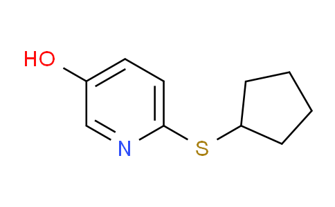 CAS No. 1256370-49-6, 6-(cyclopentylsulfanyl)pyridin-3-ol
