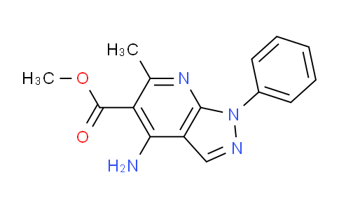 CAS No. 1269662-34-1, Methyl 4-amino-6-methyl-1-phenyl-1h-pyrazolo[3,4-b]pyridine-5-carboxylate