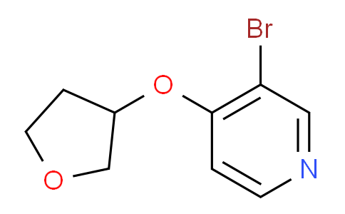 CAS No. 1289111-37-0, 3-Bromo-4-(oxolan-3-yloxy)pyridine