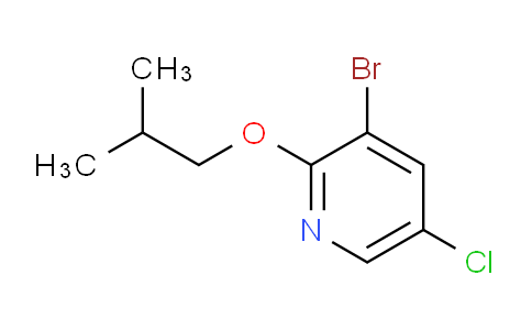 CAS No. 1289133-42-1, 3-bromo-5-chloro-2-(2-methylpropoxy)pyridine