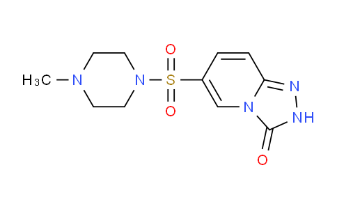 CAS No. 1291839-84-3, 6-[(4-Methylpiperazin-1-yl)sulfonyl][1,2,4]triazolo[4,3-a]pyridin-3(2h)-one