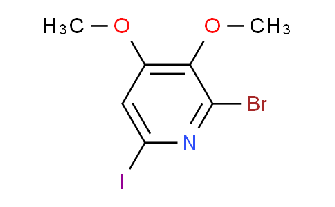 CAS No. 1305324-63-3, 2-Bromo-6-iodo-3,4-dimethoxypyridine