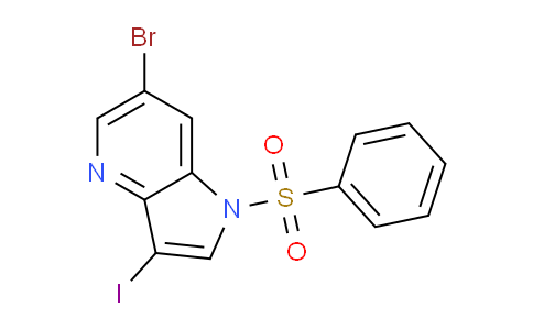 CAS No. 1305324-97-3, 6-Bromo-3-iodo-1-(phenylsulfonyl)-1h-pyrrolo[3,2-b]pyridine