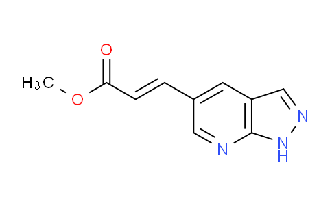 CAS No. 1305332-65-3, (E)-Methyl 3-(1h-pyrazolo[3,4-b]pyridin-5-yl)acrylate