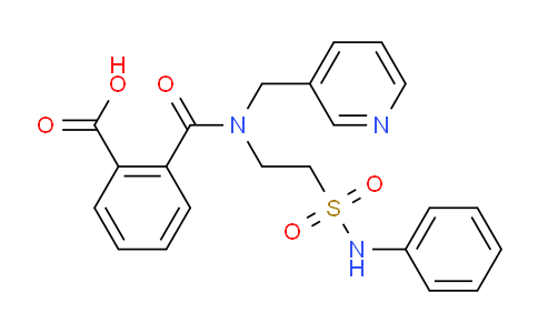 CAS No. 1306738-74-8, 2-([[2-(Anilinosulfonyl)ethyl](pyridin-3-ylmethyl)amino]carbonyl)benzoic acid