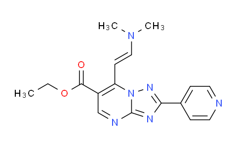 CAS No. 1306753-67-2, Ethyl 7-[(e)-2-(dimethylamino)vinyl]-2-pyridin-4-yl[1,2,4]triazolo[1,5-a]pyrimidine-6-carboxylate