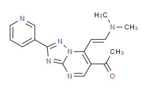 CAS No. 1306753-68-3, 1-(7-[(E)-2-(Dimethylamino)vinyl]-2-pyridin-3-yl[1,2,4]triazolo[1,5-a]pyrimidin-6-yl)ethanone