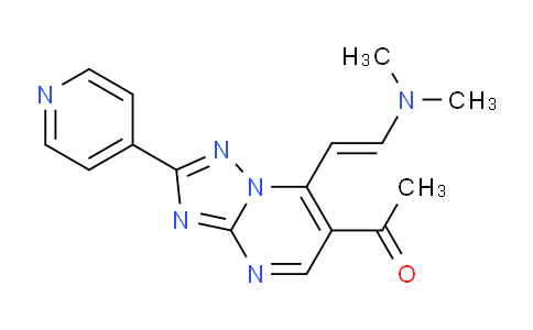 CAS No. 1306753-72-9, 1-(7-[(E)-2-(Dimethylamino)vinyl]-2-pyridin-4-yl[1,2,4]triazolo[1,5-a]pyrimidin-6-yl)ethanone