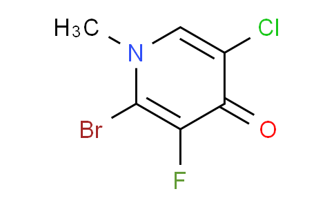 CAS No. 1312440-88-2, 2-Bromo-5-chloro-3-fluoro-1-methylpyridin-4(1h)-one