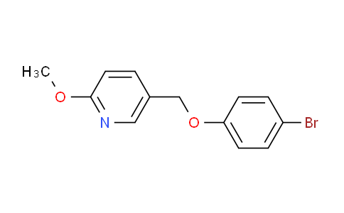 CAS No. 1312479-58-5, 5-[(4-Bromophenoxy)methyl]-2-methoxypyridine
